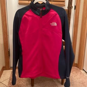 Pink and blue jacket